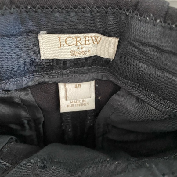 Womens J.Crew Black Stretch Pants (4R) - Picture 2 of 2